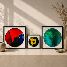 Charger l'image dans la galerie, Œuvre abstraite personnalisée sur vinyle - mockup 1
