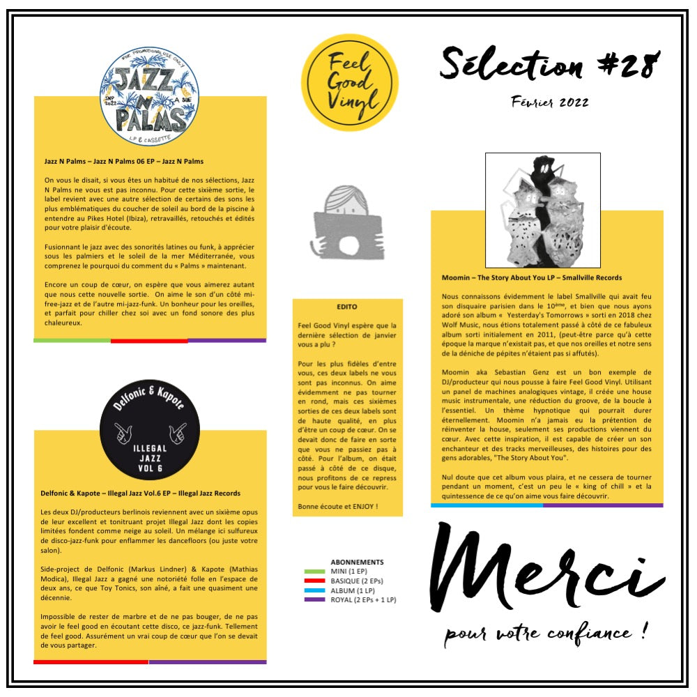 Sélection Feel Good #28 - Je rattrape [2xEP] achat unique - front cover